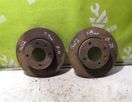 Диск тормозной передний не вентилируемый для VW Golf 2 Jetta 2 83-92  запчасти бу