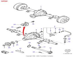 Мост задний для Ford Transit FA 2000-2006  запчасти бу