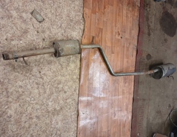 Глушитель в сборе для Renault Logan 2005-2014  запчасти бу